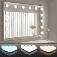 1 x RAW Customer Returns JRXH Hollywood Style Vanity Mirror Lights Kit, Adjustable Color and Brightness with 14 LED Bulbs, Lighting for Dressing Table Vanity Table Set Mirror Not Included  - RRP €23.18