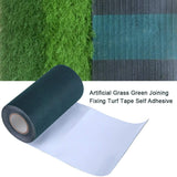 1 x RAW Customer Returns VIFERR Artificial Grass Tape, 15cm x 5m Artificial Grass Seam Tape Artificial Grass Tape Self-Adhesive Lawn Carpet for Bonding Artificial Grass for Garden, Lawn, Carpet, Green - RRP €26.4