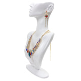 1 x RAW Customer Returns Homeanda Mannequin Bust Stand Organizer White Resin Earrings Jewelry Photo Prop for Necklaces Great Gift - RRP €27.96