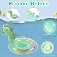 13 x Brand New Baby swimming ring, float children s swimming ring, inflatable swimming ring, inflatable by swimming, swimming aid toy, baby swimming trainer unicorn green  - RRP €152.75