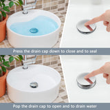 1 x RAW Customer Returns Bathroom sink waste, Universal sink waste G1 1 4 , Click Clack waste without overflow for kitchen and bathroom, Bidet siphon, bathtub - RRP €16.99