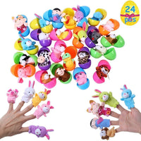 16 x Brand New Acekid 24 Pieces Easter Eggs Filled with Finger Puppets, Colorful Surprise Easter Eggs for Easter Party Supplies, Easter Gifts for Kids - RRP €250.4