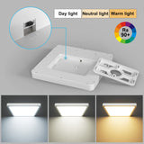 1 x RAW Customer Returns LVL LED panel ceiling light, 18W flat LED ceiling light square, CCT color change, modern flat ceiling lamp for bathroom, living room, bedroom, kitchen, hallway, office white, 23cm-18W  - RRP €23.99