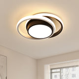 1 x RAW Customer Returns Ceiling lamp LED, 42W 4800LM minimalist black and white ceiling lamp LED modern, ceiling kitchen lamps modern for living room, bedroom, study, dining room, cool white 6500K - RRP €31.82