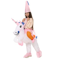 1 x RAW Customer Returns AirSuit Inflatable Unicorn Costume for Children Size 90-120cm Costume for the costume party Made of durable polyester - comfortable to wear Includes inflation system OriginalCup . - RRP €36.29