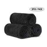 1 x RAW Customer Returns 1 Pack 3 Blankets Super Soft Premium Fluffy Dog Blanket Cat Blanket for Pet Dogs Cat Puppy Black L 76 x 104 cm  - RRP €33.77