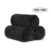 1 x RAW Customer Returns 1 Pack 3 Blankets Super Soft Premium Fluffy Dog Blanket Cat Blanket for Pet Dogs Cats Puppy Black L 76 104 cm  - RRP €36.99