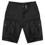 1 x RAW Customer Returns TOMEEK Men s Cargo Shorts Cotton Bermuda Summer Pants Outdoor Casual Short Wide Leisure Shorts with Pockets, Black, Size XL - RRP €36.99