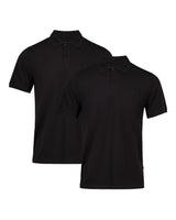 1 x RAW Customer Returns DANISH ENDURANCE Men s Polo Short Sleeve in Organic Cotton, Dress Shirt, Summer Clothing Black 2-Pack XXL - RRP €52.95