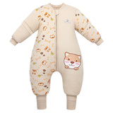 1 x RAW Customer Returns MIKAFEN baby sleeping bag long sleeve with feet 3.5 tog winter, children s winter sleeping bag with legs, Puppy baby height 90-100cm - RRP €33.99