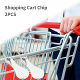 4 x Brand New Trolley Tokens, Stainless Steel Shopping Cart, 3 Pieces Removable Shopping Cart Token, Trolley Token Keychain, Frees Carts, with 3 Buckle, Metal Shopping Cart Token Key Ring for All Shopping Carts - RRP €76.8