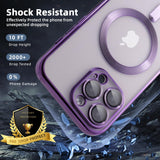 1 x Brand New X-level Magnetic Case for iPhone 15 Pro MAX MagSafe Compatible Soft TPU Translucent Shockproof Protective Case for iPhone 15 Pro MAX - Purple - RRP €19.2