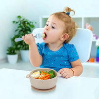 1 x RAW Customer Returns PandaEar 3 Pack Silicone Baby Bowls with Suction Cup Children s Bowl Baby Porridge Bowl Silicone Bowls Food Grade Soft BPA-Free Silicone Blue Brown Grown  - RRP €14.95