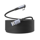 1 x RAW Customer Returns KIWI design Link Cable Compatible with Quest 3 2 1 Pro, and Pico 4, 5M with Cable Clip, High Speed PC Data Transfer, USB 3.0 to USB C Cable for VR Headset - RRP €28.34