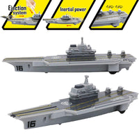 1 x RAW Customer Returns deAO model military navy ship aircraft carrier toy playset with small model aircraft, battleship and supply ship included - RRP €13.27