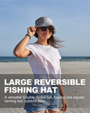 1 x RAW Customer Returns Zylioo XXL 3XL fishing hat for super large heads, UV protection, reversible fishing hat, size 64 cm, UPF50 sun hat on both sides, bucket hat for summer, outdoor golf - RRP €20.92