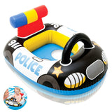 5 x Brand New MEZHEN Swimming Ring Children s Swimming Ring Police Car Swimming Pool Water Ring Baby Inflatable Air Mattress Swimming Ring Beach Party Pool Swimming Cushion Car - RRP €76.2