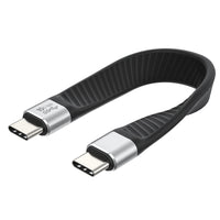 1 x RAW Customer Returns USB C to USB C Cable Short, mytysun USB 3.1 Gen 2 Cable FPC Flat Design Short USB Charging Cable PD 100W 20V 5A Fast Charging Compatible for iPad Pro 2020, MacBook Pro, Huawei P40, Samsung Galaxy S20 - RRP €19.59