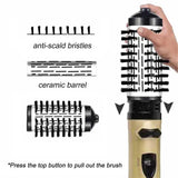 1 x RAW Customer Returns Rotating Hair Dryer Brush, 3 in 1 Air Shaper, 2 temperature styling brush, Hair Dryer Comb for drying, shaping, smoothing and volumizing - RRP €32.45