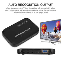 1 x RAW Customer Returns VBESTLIFE 1080P Video Player HDMI VGA, Media Player Multimedia Player with USB Key Holder, 2.5T Hard Drive, SD Card Support MKV, MOV, AVI, M2TS, TP, TRP, IFO, - RRP €38.93