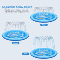 1 x RAW Customer Returns KAHEIGN Splash Pad 170cm Sprinkler Water Play Mat, Water Toy Children s Toys for Outdoor Garden, Sprinkler Pad Summer Toy for Children from 2 3 Years and Pets - RRP €22.99