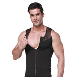 1 x RAW Customer Returns BaronHong Original Zip Up Men s Chest Compression Shirt to Hide Gynecomastia Moobs Black, M  - RRP €23.59