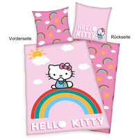 1 x RAW Customer Returns Herding Hello Kitty bedding set, cotton, multicoloured, 80 x 80 cm, 135 x 200 cm - RRP €19.99