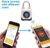 1 x RAW Customer Returns eGeeTouch Outdoor Smart Padlock 4th Generation, Weatherproof, Rugged Design for Commercial Use, Bluetooth NFC Short Shackle  - RRP €66.9