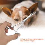 1 x RAW Customer Returns Dog Ear Scissors Pet Ear Locking Pliers Dog Ear Hair Puller Pet Groomers Scissor Dog Grooming Locking Tweezers L  - RRP €8.7