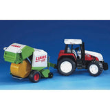 1 x RAW Customer Returns bruder 02121 - Claas Rollant 250 round baler - 1 16 baler agriculture farm harvester field work tractor trailer straw hay round bale - RRP €30.0