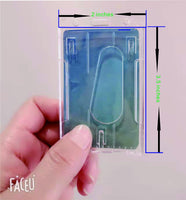 120 x Brand New 5pcs ID Card Badge Holder, Thumb Slot Clear Hard Plastic Credit Card Holder, Vertical Badge Holders for Banks, Nurses, Employee Supplies - RRP €2160.0