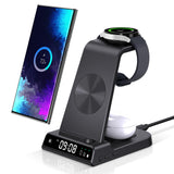 1 x RAW Customer Returns Phelinta 3 in 1 Inductive Charging Station for Samsung, Wireless Charger Charging Station for Samsung S24 Ultra S24 S23 Ultra S23 S22 S21 Z Flod 5 Z Flip 5, Wireless Charger for Galaxy Watch 6 5 4 3 - RRP €45.47