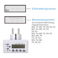 1 x RAW Customer Returns HBN digital timer set of 2 weekly timer with 8 switching programs timer socket for indoor use, random function, 16A 3680W - RRP €21.17