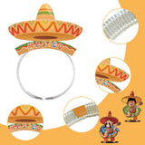 1 x Brand New 6 Pieces Funny Carnival Party Glasses Mask and 6 Pieces Cinco de Mayo Sombrero Headband, Cinco de Mayo Sombrero Headband Paper Fun Glasses for Carnival Costume Photo Props Accessories Party Favors - RRP €11.81