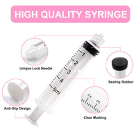 1 x RAW Customer Returns Pack of 12 syringes 5 ml, syringe with blunt needle, plastic syringe, dosing syringe, colostrum syringe, injection syringe, for laboratory, industrial, pet, liquid measurement, DIY craft refill glue - RRP €7.16