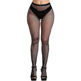 1 x RAW Customer Returns KLONKEE Fishnet Tights Black Women High Waist Mesh Ladies Elastic Fishnet Thigh High 1 Pair S Mesh Size One Size - RRP €27.6