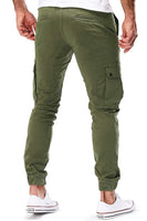 1 x RAW Customer Returns Men s Pants Jogger Chino Cargo Jeans Pants Stretch Sports Pants Men s Pants with Pockets Slim Fit Casual Pants Z Army Green, M  - RRP €32.99