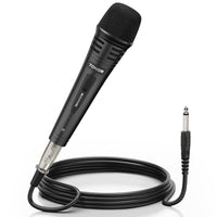 1 x RAW Customer Returns TONOR Dynamic Karaoke Singing Microphone with 5m XLR Cable, Metal Handheld Microphone Compatible with Karaoke Machine, Speaker Amplifier Mixer for Karaoke Singing, Speaking, Wedding - RRP €24.99