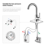 1 x RAW Customer Returns HOMELODY Low Pressure Faucet Bathroom Kitchen 360 Rotatable Bathroom Faucet Kitchen Faucet Single Lever Mixer Wash Basin Faucet Wash Basin Faucet Water Boiler Mixer Tap Made of Stainless Steel - RRP €49.4