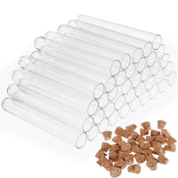 2 x RAW Customer Returns Faburo 40 pieces test tubes hard plastic, clear plastic test tubes 75 x 12 mm, 5 ml - RRP €14.08