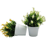 1 x RAW Customer Returns Fycooler Calla Lilies Artificial Flowers in Pot - 3pcs Artificial Calla Lily - Artificial Calla Lily Flowers Green Plants for DIY Flower Arrangements Wedding Home Decoration - RRP €15.99