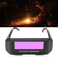 1 x RAW Customer Returns 1 Pair Solar Auto Darkening Welding Goggles Plasma Welding, Safety Welding Shield Automatic, Eye Glasses Mask Anti-Flog Anti-Glare Goggles, Black Welding Helmets - RRP €13.42