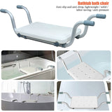 1 x RAW Customer Returns Hanging seat bath seat, bath bench board seat, lightweight bath seat for adults, non-slip, bath board, bath chair, seniors, disabled injured bathroom - RRP €45.99