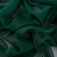 1 x RAW Customer Returns CHUQING table runner chiffon, dark green, in green, table runner, table decoration wedding, 70 x 400 cm - RRP €23.18