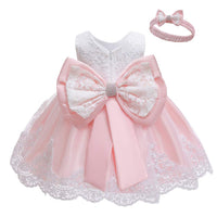 1 x RAW Customer Returns LZH Girl 3D Lace Flower Skirt Sleeveless Party Princess Dress 0-24 Months - RRP €28.22