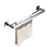 1 x RAW Customer Returns Towel rail double, 60 cm bathroom towel rail made of stainless steel, chrome - RRP €38.52