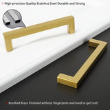 1 x RAW Customer Returns LONTAN 10 pieces handles gold 160 mm cabinet handles golden handles furniture furniture handles gold handles for kitchen cabinets kitchen handles drawer handles stainless steel furniture handles brass - RRP €32.26