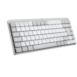 1 x RAW Customer Returns Logitech MX Mechanical Mini for Mac, Wireless Keyboard with Lighting, Low Profile Keys, Tactile Quiet Keys, Backlight, Bluetooth, USB-C, Apple, iPad, German QWERTZ - Pale Grey - RRP €140.12