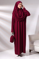 1 x RAW Customer Returns ihvan online Muslim Dresses for Women, One Piece Long Sleeve Islamic Prayer Dress, Fuchsia, XXX-Large-6X-Large - RRP €36.99