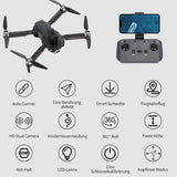 1 x RAW Customer Returns Drone with camera HD 4K, RC foldable FPV WiFi live transmission drone for children beginners, long flight time, headless mode, trajectory flight, obstacle avoidance, one key take-off landing, headless mode - RRP €50.41